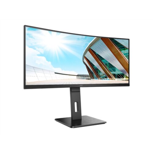 AOC , Curved Monitor , CU34P2A , 34 , VA , 21:9 , 100 Hz , 1 ms , 3440 × 1440 , 300 cd/m² , Headphone out (3.5mm) , HDMI ports quantity HDMI x 2 , Black , Warranty 36 month(s)