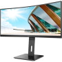 AOC , Curved Monitor , CU34P2A , 34 , VA , 21:9 , 100 Hz , 1 ms , 3440 × 1440 , 300 cd/m² , Headphone out (3.5mm) , HDMI ports quantity HDMI x 2 , Black , Warranty 36 month(s)
