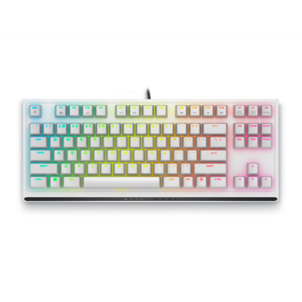 Dell AW420K Alienware , Tenkeyless Gaming Keyboard , Wired , US , Lunar Light , CHERRY MX Red