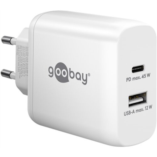 Goobay , USB-C PD Dual Fast Charger (45 W) , 65412