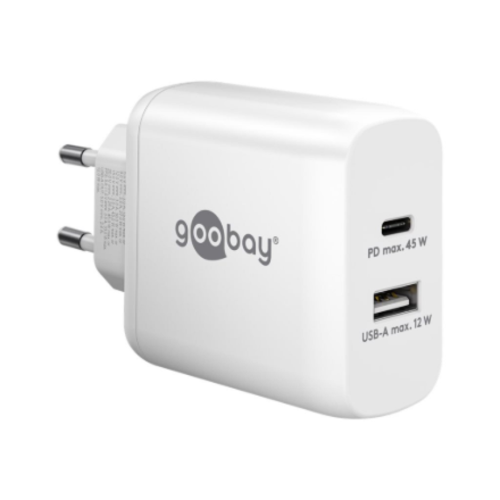 Goobay , USB-C PD Dual Fast Charger (45 W) , 65412 , N/A