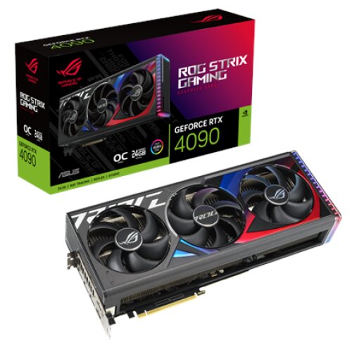 Asus ROG STRIX-RTX4090-O24G-GAMING NVIDIA 24 GB GeForce RTX 4090 GDDR6X PCI Express 4.0 HDMI ports quantity 2 Memory clock speed 2610 MHz
