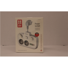 SALE OUT. ColorWay CW-CHE24PDW Power Socket: 2xEU plugs/3xUSB-A/1xUSB-C White 2.5M , ColorWay Power Socket , CW-CHE24PDW , DAMAGED PACKAGING
