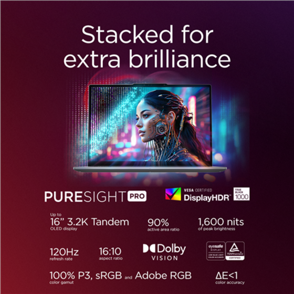 Lenovo Yoga Pro 9 16IAH10 , Tidal Teal , 16 , OLED , 2.8K WQXGA+ , 2880 x 1800 pixels , Intel Core Ultra 7 , 255H , 32 GB , Soldered LPDDR5x , Solid-state drive capacity 1000 GB , NVIDIA GeForce RTX 5060 Graphics , GDDR7 , 8 GB , Windows 11 Pro , 802.11be