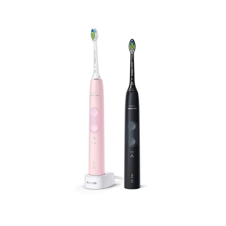 Philips , Electric Toothbrush , HX6830/35 4500 Series , Rechargeable , For adults , Number of brush heads included 2 , Number of teeth brushing modes 2 , Black/Pink