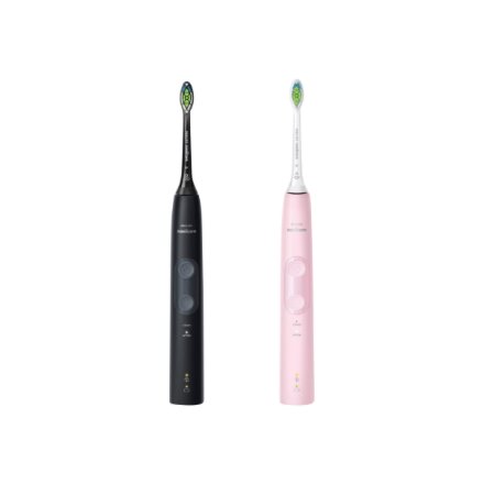 Philips , Electric Toothbrush , HX6830/35 4500 Series , Rechargeable , For adults , Number of brush heads included 2 , Number of teeth brushing modes 2 , Black/Pink