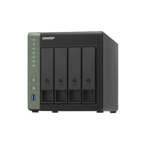 QNAP , 4-Bay QTS NAS , TS-431X3-4G , Up to 4 HDD/SSD Hot-Swap , AnnapurnaLabs Alpine , AL314 Quad-Core , Processor frequency 1.7 GHz , 4 GB , DDR3L