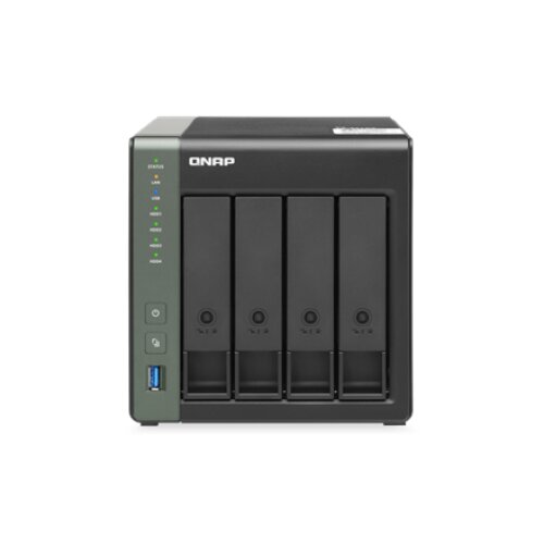 QNAP , 4-Bay QTS NAS , TS-431X3-4G , Up to 4 HDD/SSD Hot-Swap , AnnapurnaLabs Alpine , AL314 Quad-Core , Processor frequency 1.7 GHz , 4 GB , DDR3L