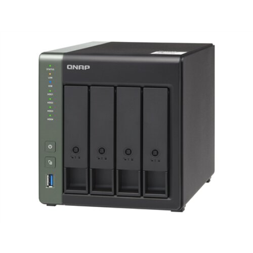 QNAP , 4-Bay QTS NAS , TS-431X3-4G , Up to 4 HDD/SSD Hot-Swap , AnnapurnaLabs Alpine , AL314 Quad-Core , Processor frequency 1.7 GHz , 4 GB , DDR3L