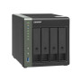 QNAP , 4-Bay QTS NAS , TS-431X3-4G , Up to 4 HDD/SSD Hot-Swap , AnnapurnaLabs Alpine , AL314 Quad-Core , Processor frequency 1.7 GHz , 4 GB , DDR3L