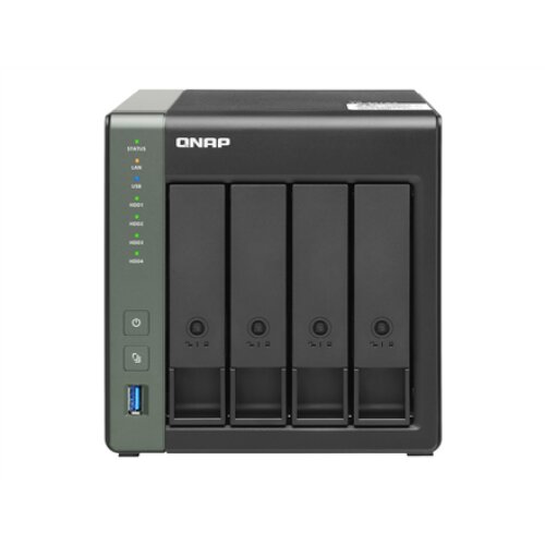 QNAP , 4-Bay QTS NAS , TS-431X3-4G , Up to 4 HDD/SSD Hot-Swap , AnnapurnaLabs Alpine , AL314 Quad-Core , Processor frequency 1.7 GHz , 4 GB , DDR3L