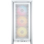 Corsair PC Case , Frame 4000D RS ARGB Modular , Mid-Tower , White
