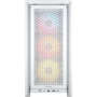 Corsair PC Case , Frame 4000D RS ARGB Modular , White , Mid-Tower , Power supply included No