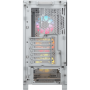 Corsair PC Case , Frame 4000D RS ARGB Modular , White , Mid-Tower , Power supply included No