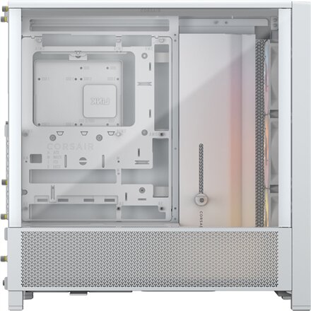 Corsair PC Case , Frame 4000D RS ARGB Modular , Mid-Tower , White