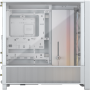Corsair PC Case , Frame 4000D RS ARGB Modular , White , Mid-Tower , Power supply included No
