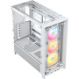 Corsair PC Case , Frame 4000D RS ARGB Modular , Mid-Tower , White