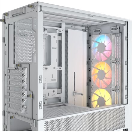 Corsair PC Case , Frame 4000D RS ARGB Modular , Mid-Tower , White