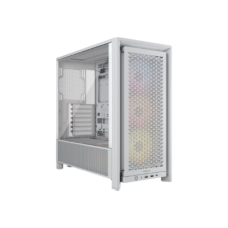 Corsair PC Case , Frame 4000D RS ARGB Modular , White , Mid-Tower , Power supply included No