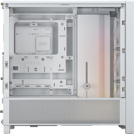 Corsair PC Case , Frame 4000D RS ARGB Modular , Mid-Tower , White