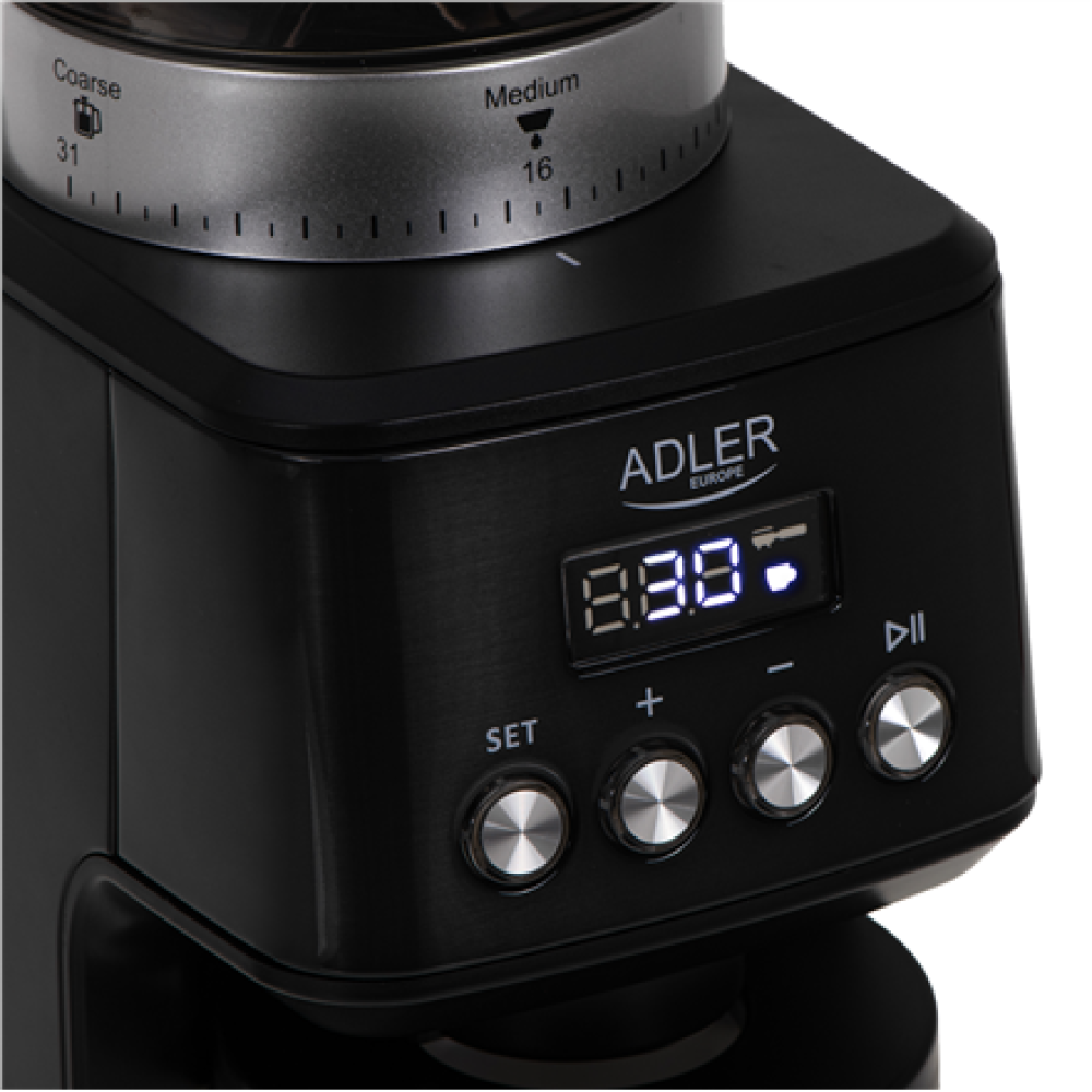 Adler Burr Coffee Grinder , AD 4300 , 180 W , Coffee beans capacity 300 g , Black