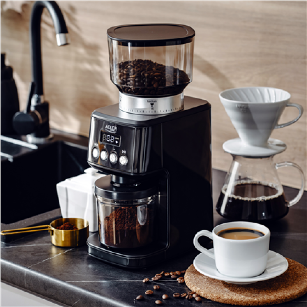 Adler Burr Coffee Grinder , AD 4300 , 180 W , Coffee beans capacity 300 g , Black