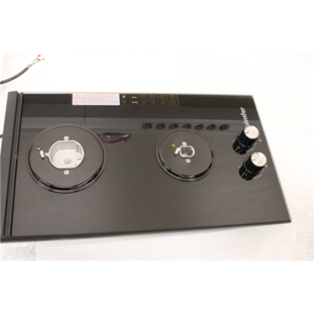 SALE OUT. Simfer , H3.201.TGRSP , Hob , Gas on glass , Number of burners/cooking zones 2 , Mechanical , Inox/Black , REFURBISHED, NO ORIGINAL PACKAGING