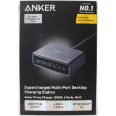 SALE OUT. Anker Prime Charger (200W, 6 Ports, GaN) , A2683341 , DAMAGED PACKAGING
