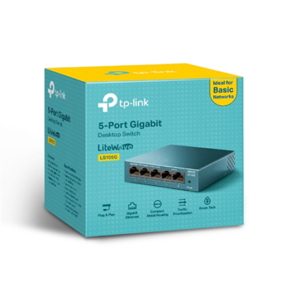 TP-LINK , Desktop Network Switch , LS105G , Unmanaged , Desktop , Power supply type External
