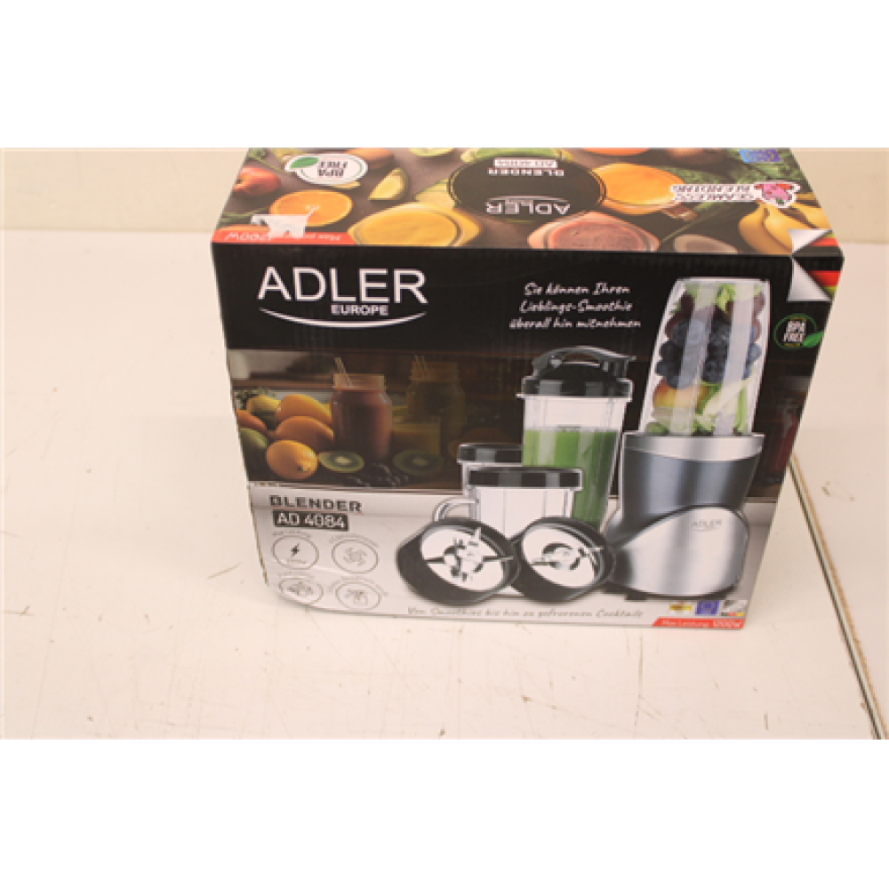 SALE OUT. Adler AD 4084 Blender Smoothie Set, Stainless Steel , Adler Blender Smoothie Set , AD 4084 , Tabletop , 1200 W , Jar material BPA-Free , Jar capacity 0.3+0.5+0.5+0.7 L , Ice crushing , Stainless Steel , DAMAGED PACKAGING