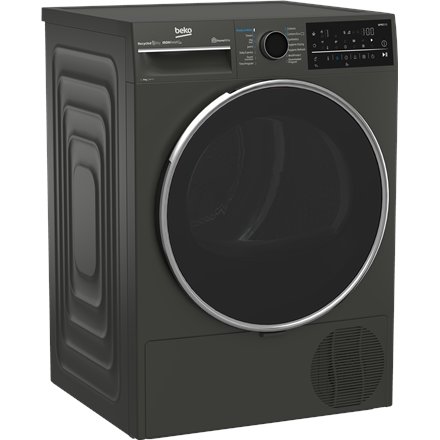BEKO Dryer Machine , B5T89243M , Energy efficiency class C , Front loading , 9 kg , Heat pump , Digital , Depth 67 cm , Steam function , Black