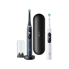 Oral-B , iO8 Series Duo , Electric Toothbrush , Rechargeable , For adults , ml , Number of heads , Black Onyx/White , Number of brush heads included 2 , Number of teeth brushing modes 6