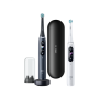 Oral-B , Electric Toothbrush , iO8 Series Duo , Rechargeable , For adults , Number of brush heads included 2 , Number of teeth brushing modes 6 , Black Onyx/White