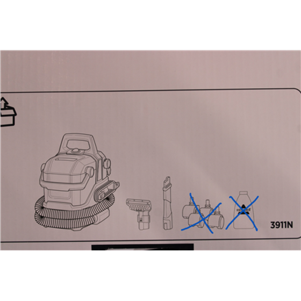 SALE OUT. Bissell SpotClean C9 Pro Portable Carpet & Upholstery Cleaner , Bissell , Portable Carpet and Upholstery Cleaner , SpotClean C9 Pro , Corded operating , Washing function , 400 W , 24 month(s) , ITEM USED AND DIRTY. MISSING: LIQUID, WHEELS