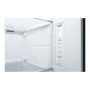 LG Refrigerator , GSGV81PYLL , Energy efficiency class E , Free standing , Side by side , Height 179 cm , Fridge net capacity 416 L , Freezer net capacity 219 L , Display , 36 dB , Silver