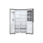 LG Refrigerator , GSGV81PYLL , Energy efficiency class E , Free standing , Side by side , Height 179 cm , Fridge net capacity 416 L , Freezer net capacity 219 L , Display , 36 dB , Silver