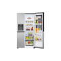 LG Refrigerator , GSGV81PYLL , Energy efficiency class E , Free standing , Side by side , Height 179 cm , Fridge net capacity 416 L , Freezer net capacity 219 L , Display , 36 dB , Silver