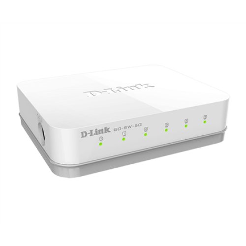 D-Link , Switch , GO-SW-5G/E , Unmanaged , Desktop , Gigabit Ethernet (copper) ports quantity 5 , Power supply type External