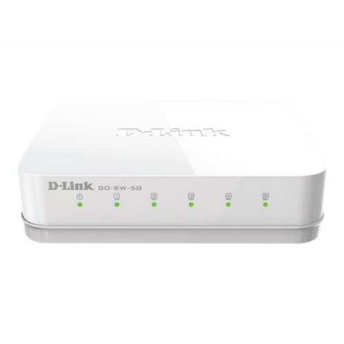 D-Link , Switch , GO-SW-5G/E , Unmanaged , Desktop , Gigabit Ethernet (copper) ports quantity 5 , Power supply type External