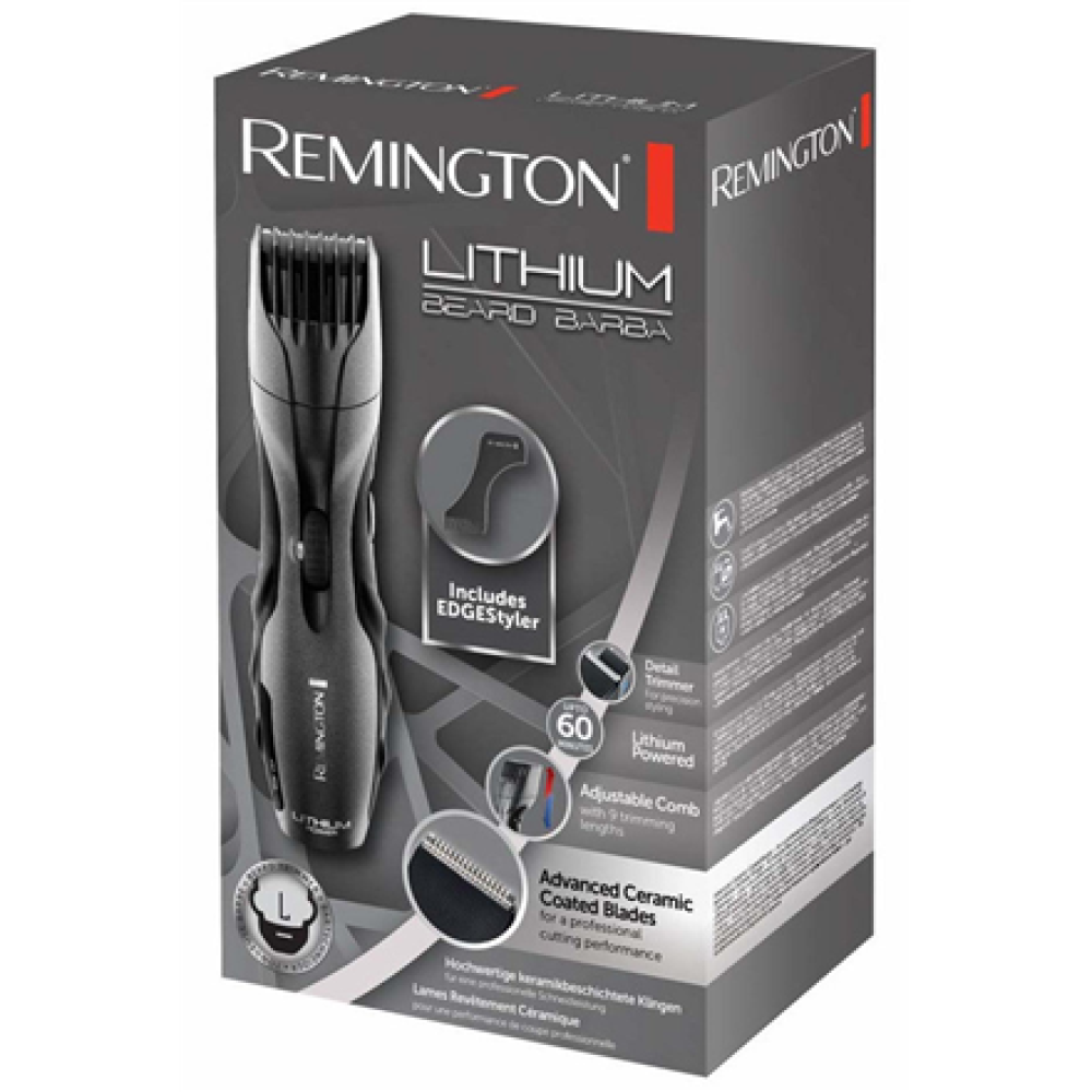Remington , Beard Barba Shaver , MB350L Lithium , Operating time (max) 60 min , Lithium Ion , Black