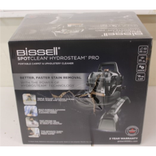 SALE OUT. Bissell , Portable Carpet and Upholstery Cleaner , SpotClean HydroSteam Pro , Corded operating , Washing function , 1000 W , - V , Black , UNPACKED, USED, SCRATCHED , Bissell , Portable Carpet and Upholstery Cleaner , SpotClean HydroSteam Pro , 