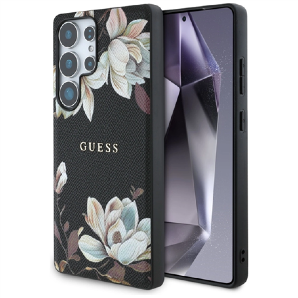 GUESS , Back cover , Samsung , Galaxy S25 Ultra , Black , Magsafe