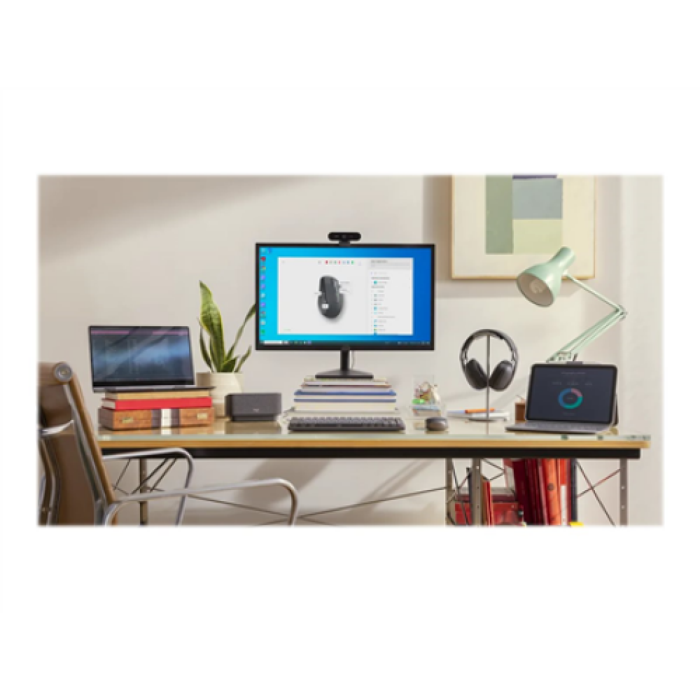 Logitech Logitech MX Anywhere 3S Mouse - RF Wireless + Bluetooth, Laser, 8000 DPI, Graphite , Logitech