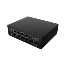 Lanberg Switch PoE 4xBT 4xAT SFP/ETH Din Unmanagment Fast Ethernet , ILFE-8P-1GE-1S-120 , Unmanaged , Din rail, Rack