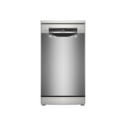 Bosch Dishwasher , SPS4HMI13E , Free standing , Width 45 cm , Number of place settings 10 , Number of programs 6 , Energy efficiency class D , Display , AquaStop function , Brushed steel