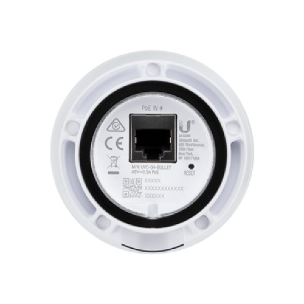 Ubiquiti UniFi Protect G4-Bullet Camera Ubiquiti Bullet Camera UniFi Protect G4 Bullet 4 MP Fixed focal length IPX4, IK04 H.264 MicroSD/SDHC/SDXC card (256 GB)