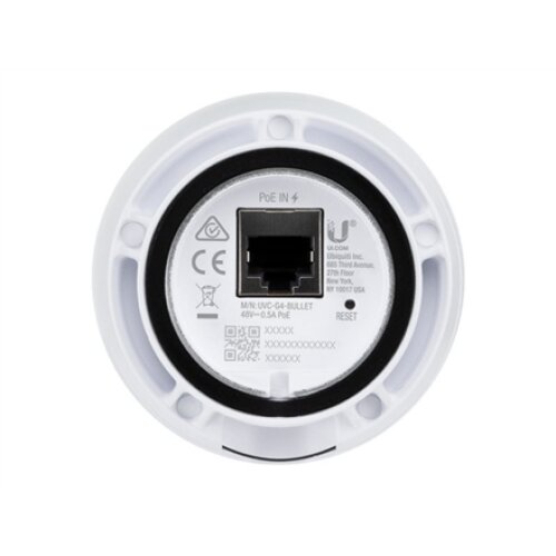 Ubiquiti UniFi Protect G4-Bullet Camera Ubiquiti Bullet Camera UniFi Protect G4 Bullet 4 MP Fixed focal length IPX4, IK04 H.264 MicroSD/SDHC/SDXC card (256 GB)