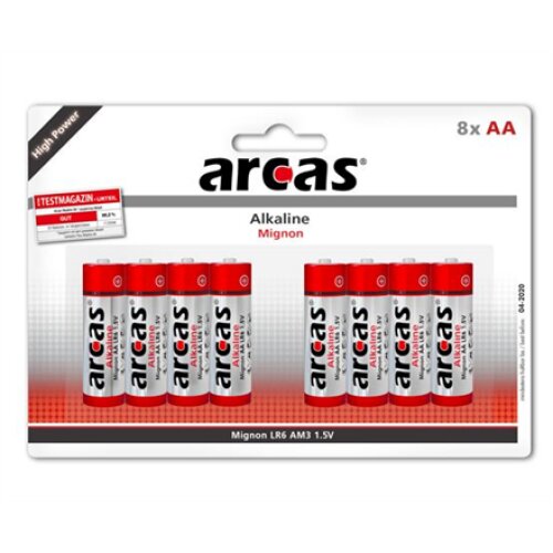 Arcas , AA/LR6 , Alkaline , 8 pc(s)