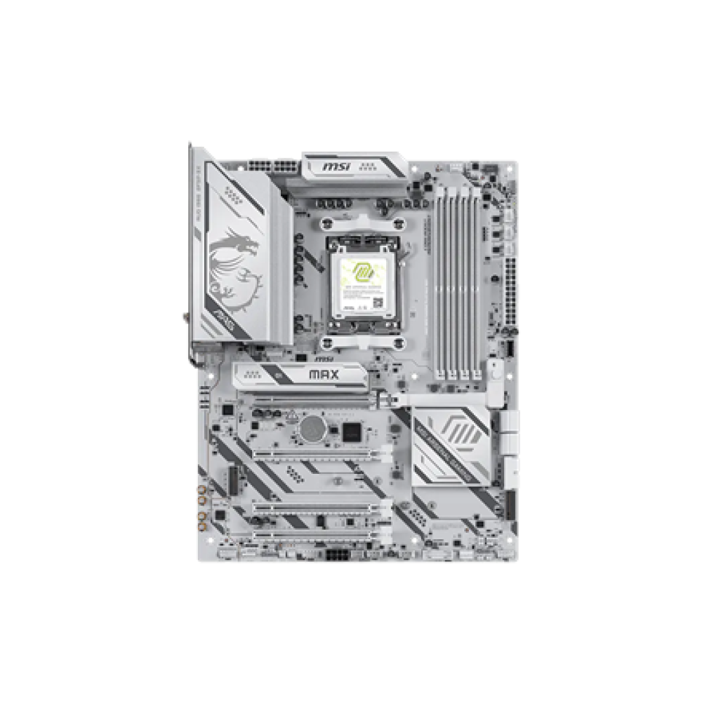 MSI MAG B850 GAMING PLUS MAX WIFI , Processor family AMD , Processor socket AM5 , DDR5 , Supported hard disk drive interfaces SATA, M.2 , Number of SATA connectors 4