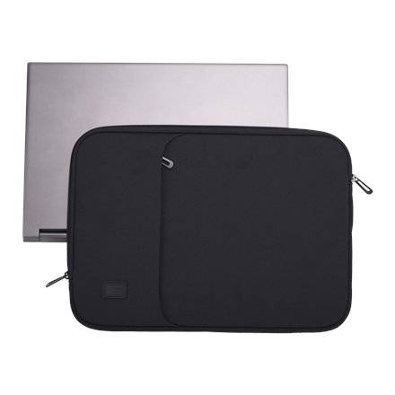 Case Logic Laptop sleeve with pocket , LAPSP216 , Fits up to size 16 , Sleeve , Black